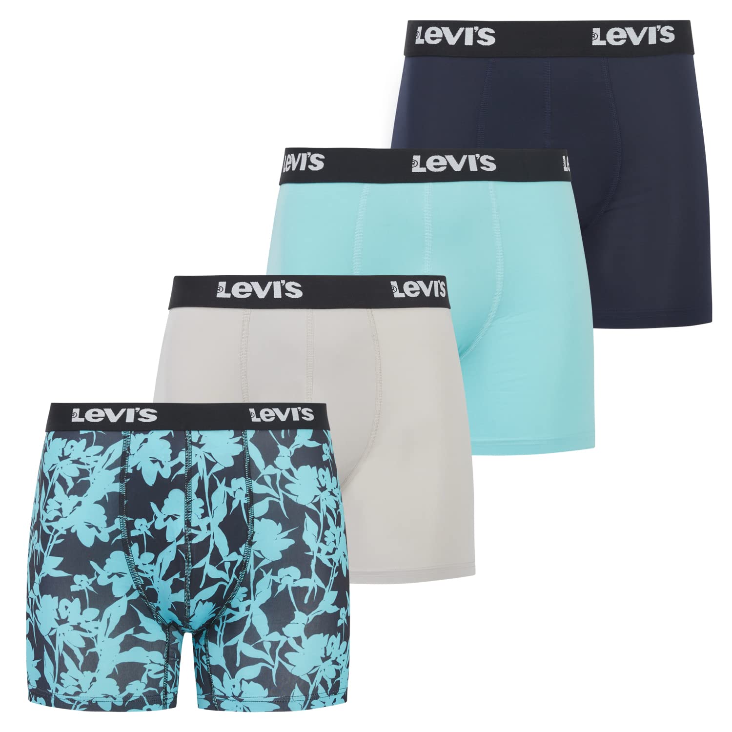 Levi's Mens Underwear Microfiber Boxer Brief for Men Ultra Soft 4 Pack-7