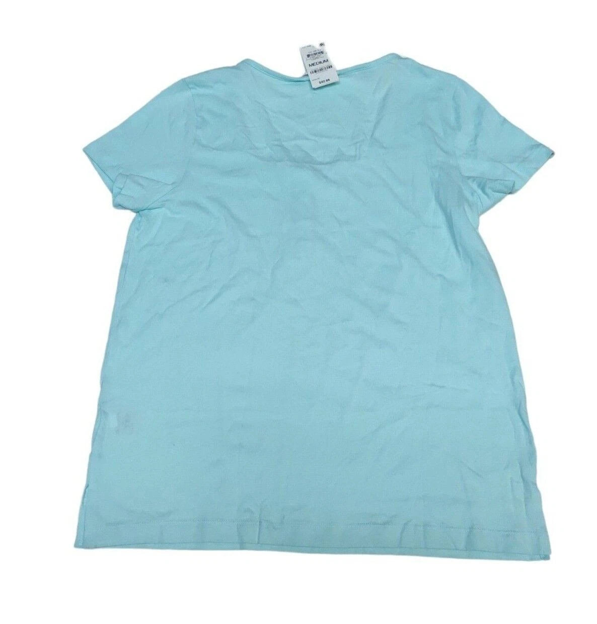 Charter Club Women's Short Sleeve Pajama TOP, Diamond Tile, M" TOP ONLY"
