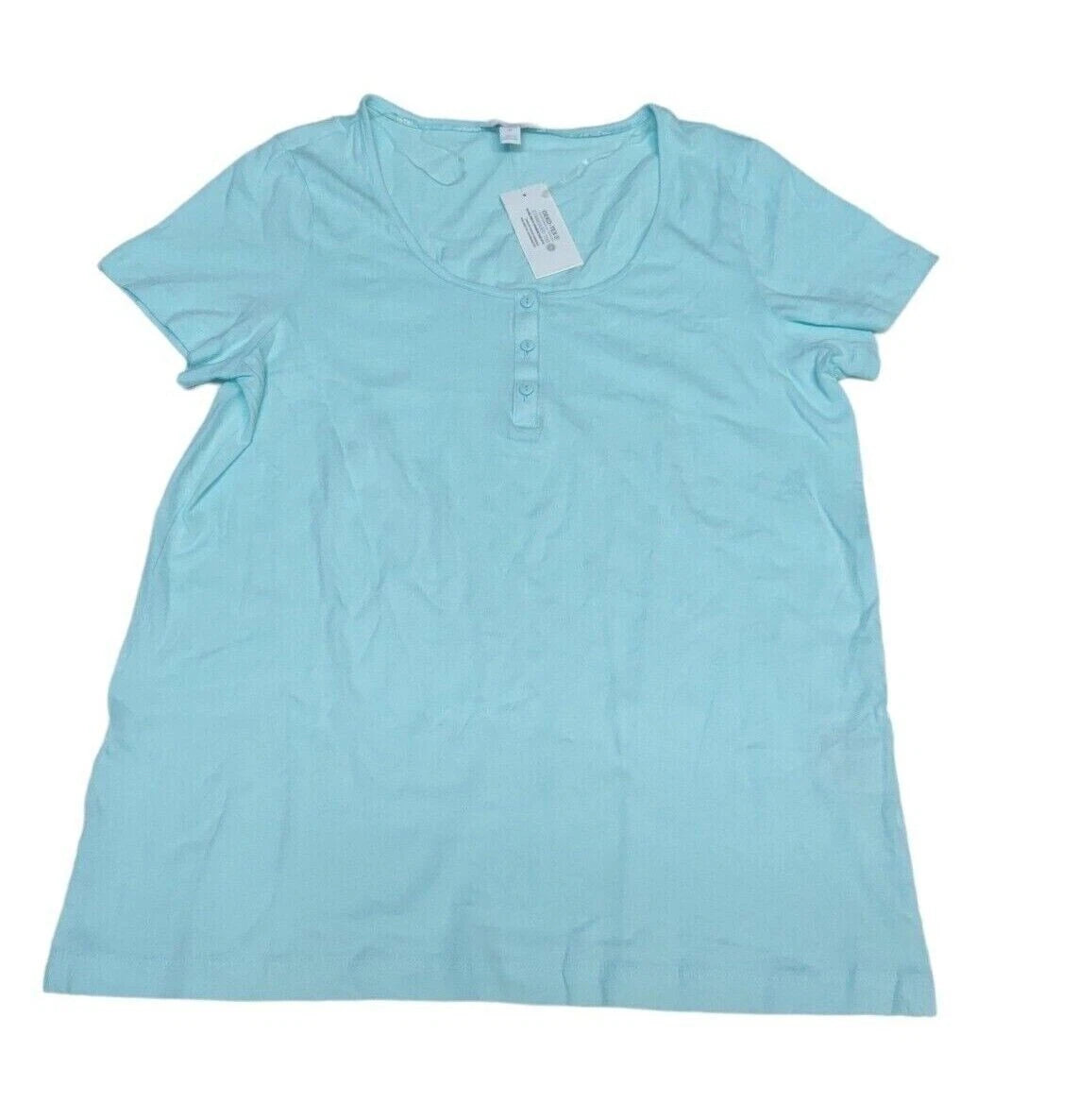 Charter Club Women's Short Sleeve Pajama TOP, Diamond Tile, M" TOP ONLY"-1