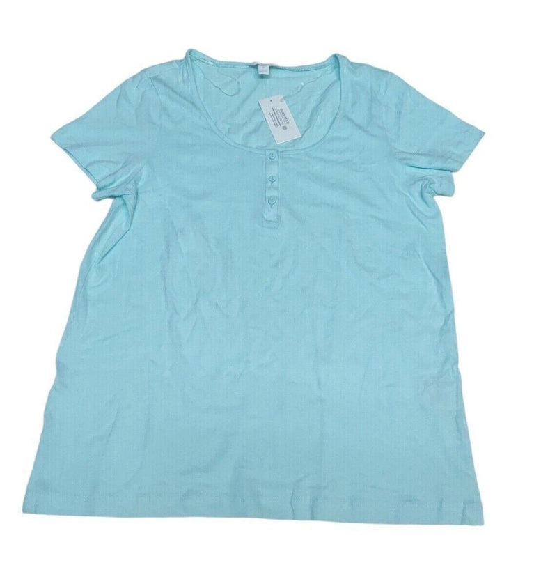 Charter Club Women's Short Sleeve Pajama TOP, Diamond Tile, M" TOP ONLY"-1