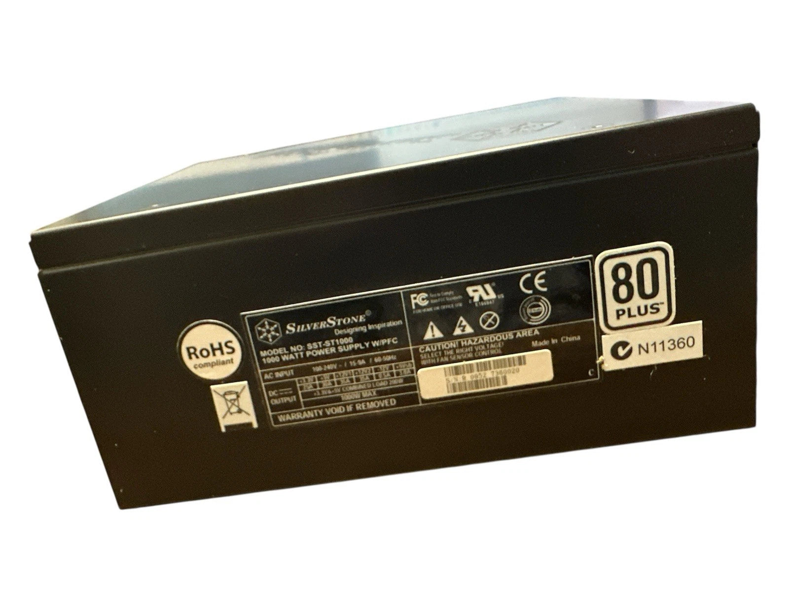 Silverstone PSU 1000W, 80 Plus, Fully Modular Power Supply SST-ST1000 (Black)-2