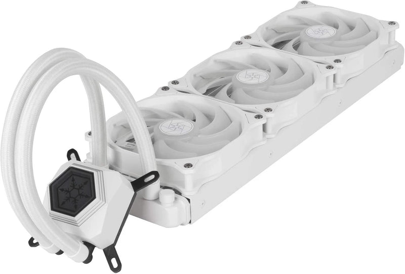 SilverStone Technology PF360W-ARGB, White, PermaFrost, AIO, 360mm, PWM, ARGB-4