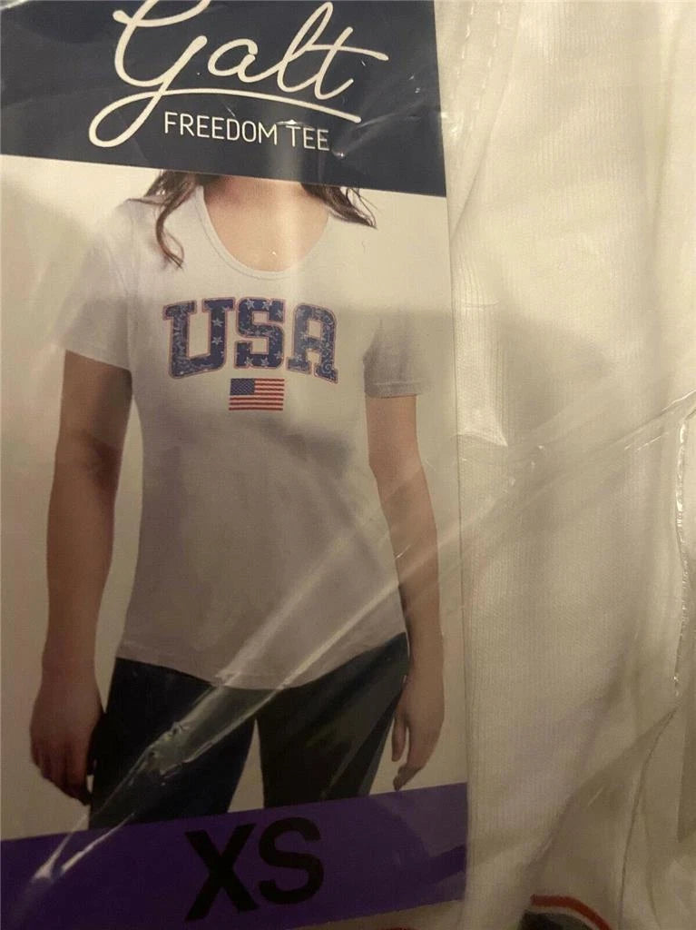 Galt Women's Freedom Tee, WHITE, XS-4