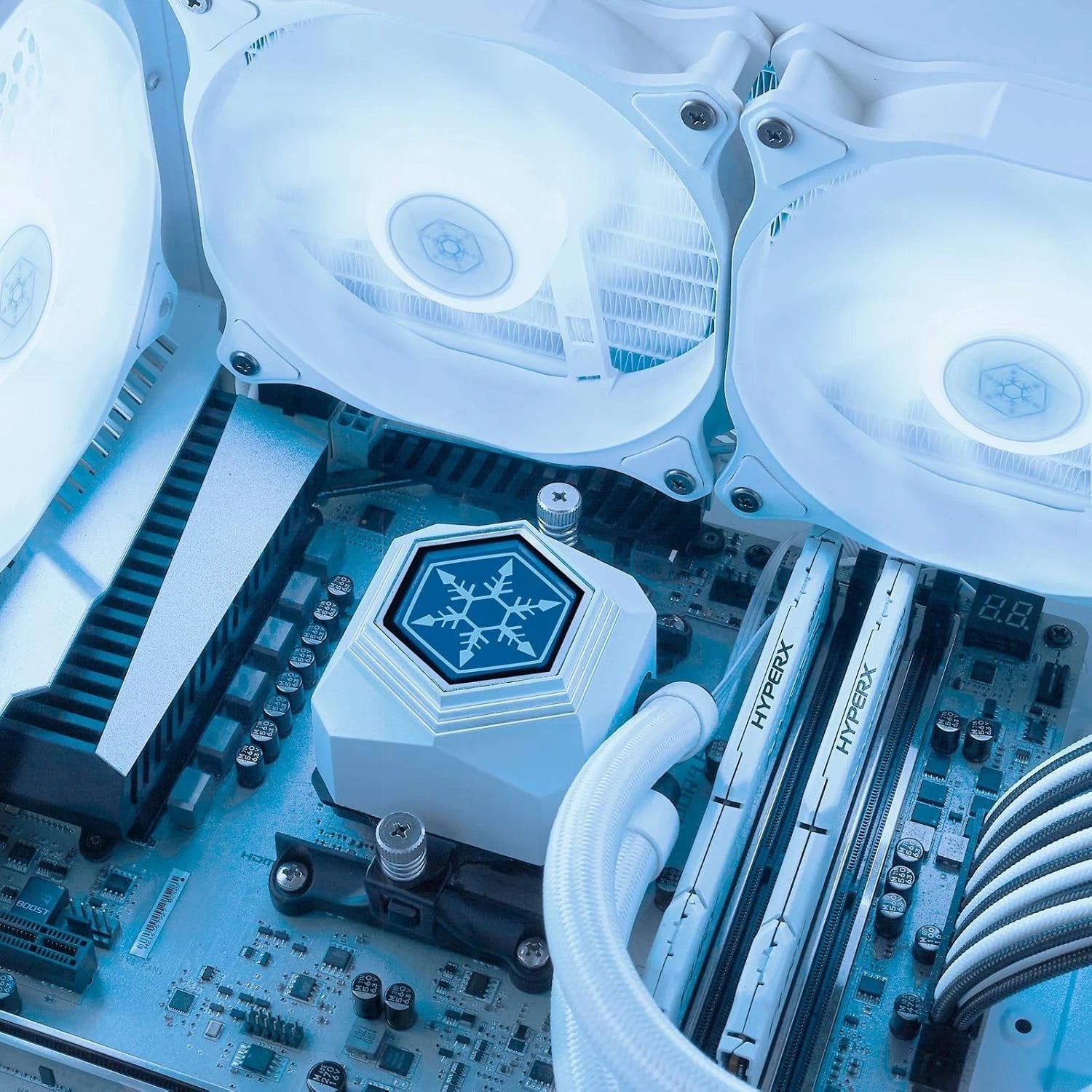 SilverStone Technology PF360W-ARGB, White, PermaFrost, AIO, 360mm, PWM, ARGB-10