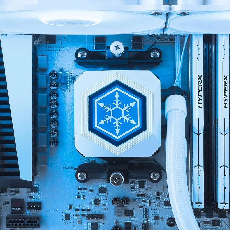 SilverStone Technology PF360W-ARGB, White, PermaFrost, AIO, 360mm, PWM, ARGB-11