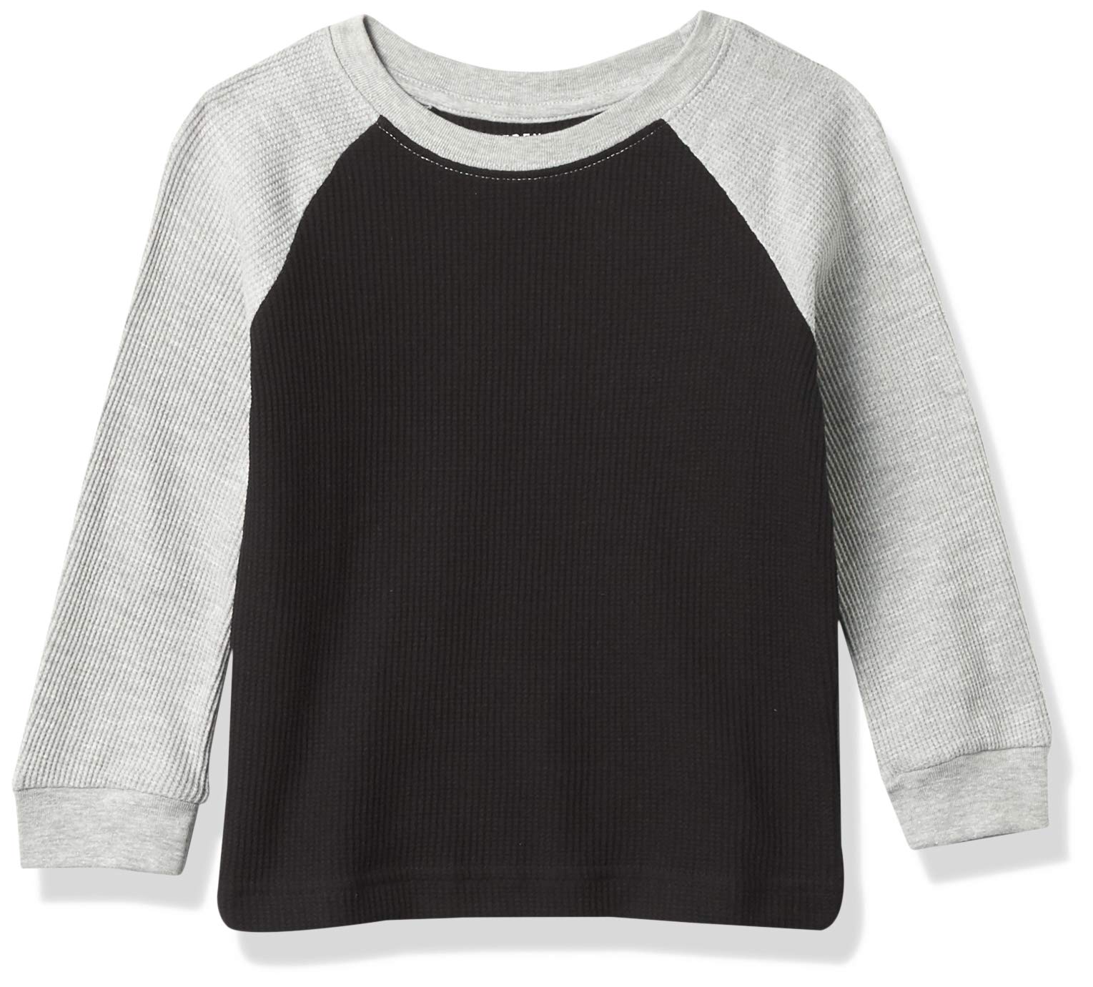 French Toast Boys Long Sleeve Thermal Waffle Tee T-Shirt White