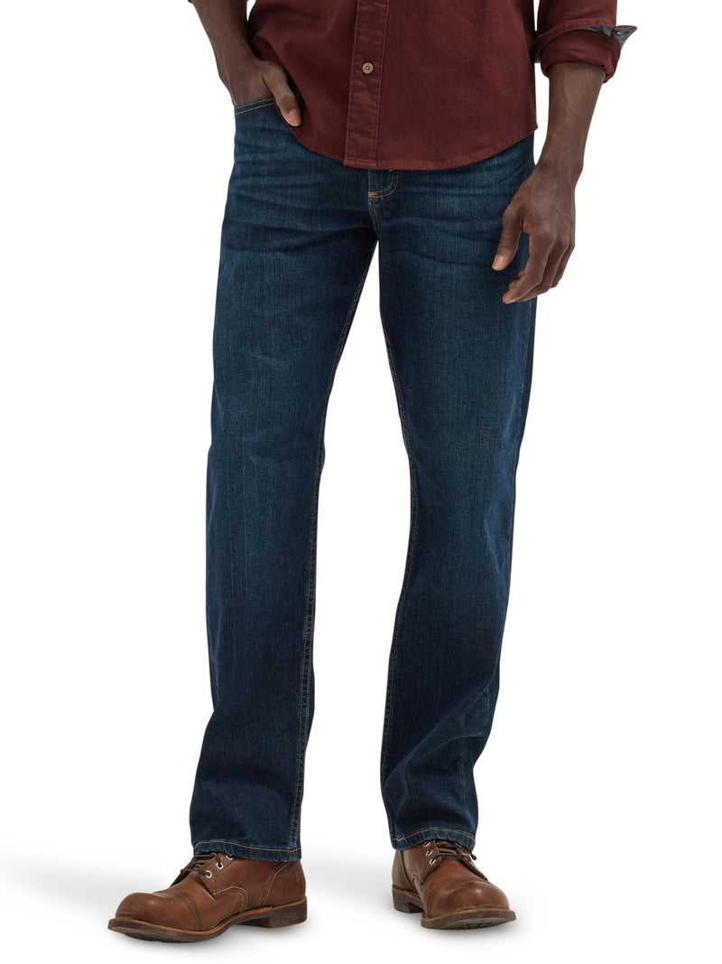Wrangler Mens Men's Free-to-Stretch Relaxed Fit Jean-80