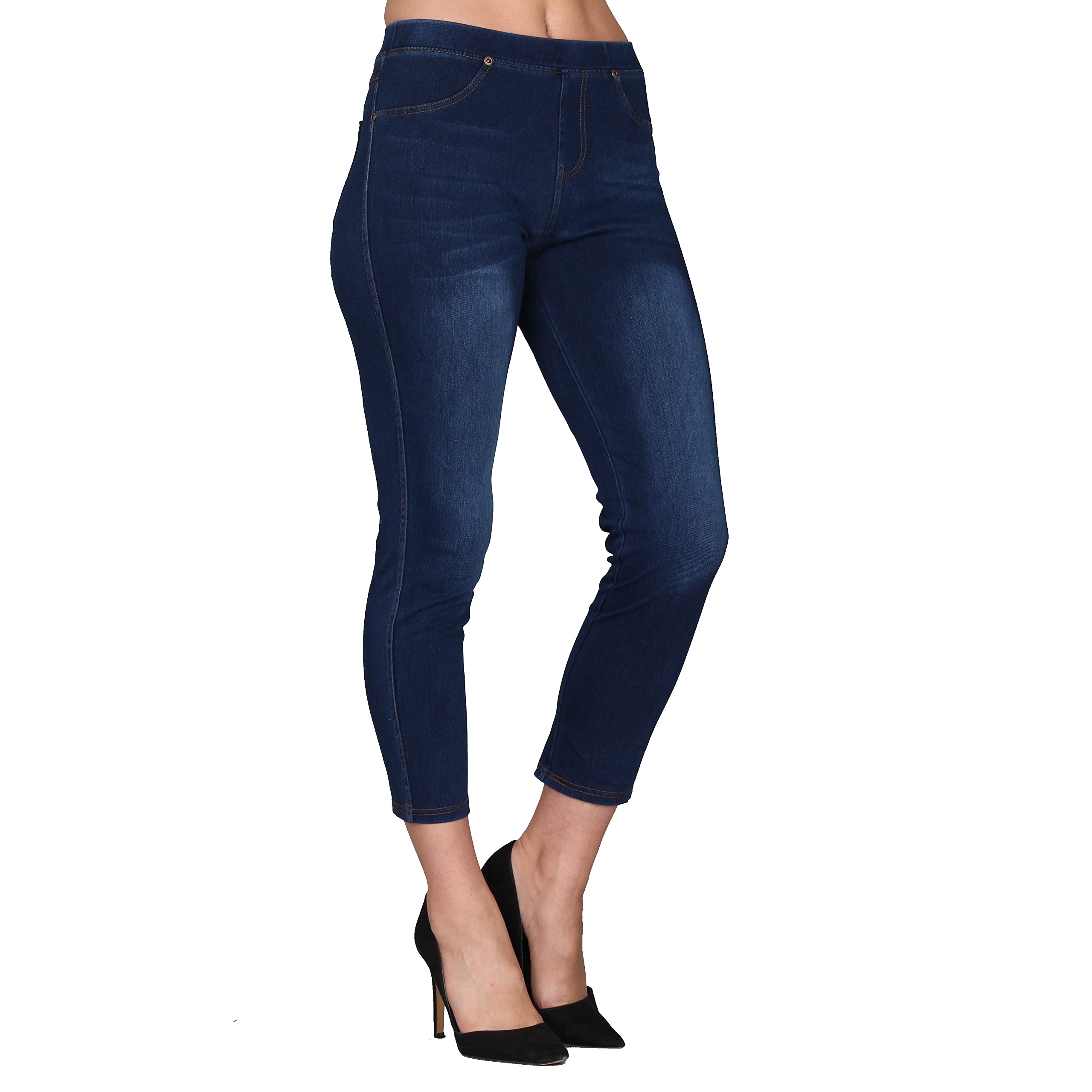 Lildy Women's Denim Jeggings, Stretchable Cotton Blend