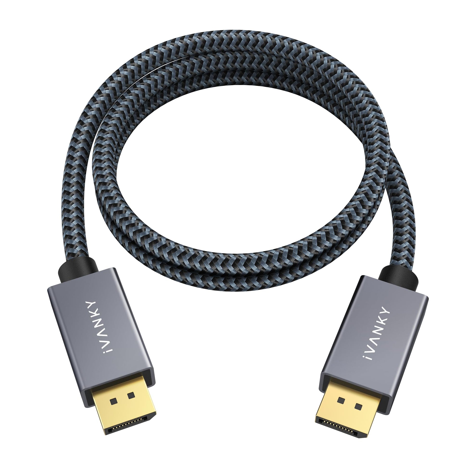 IVANKY VESA Certified DisplayPort Cable, 6.6ft DP Cable 1.2, [4K@60Hz, 2K@165Hz, 2K@144Hz], High Speed Gold-Plated Display Port to Display Port Cabl, for Gaming Monitor, Graphics Card, TV, PC, Laptop
