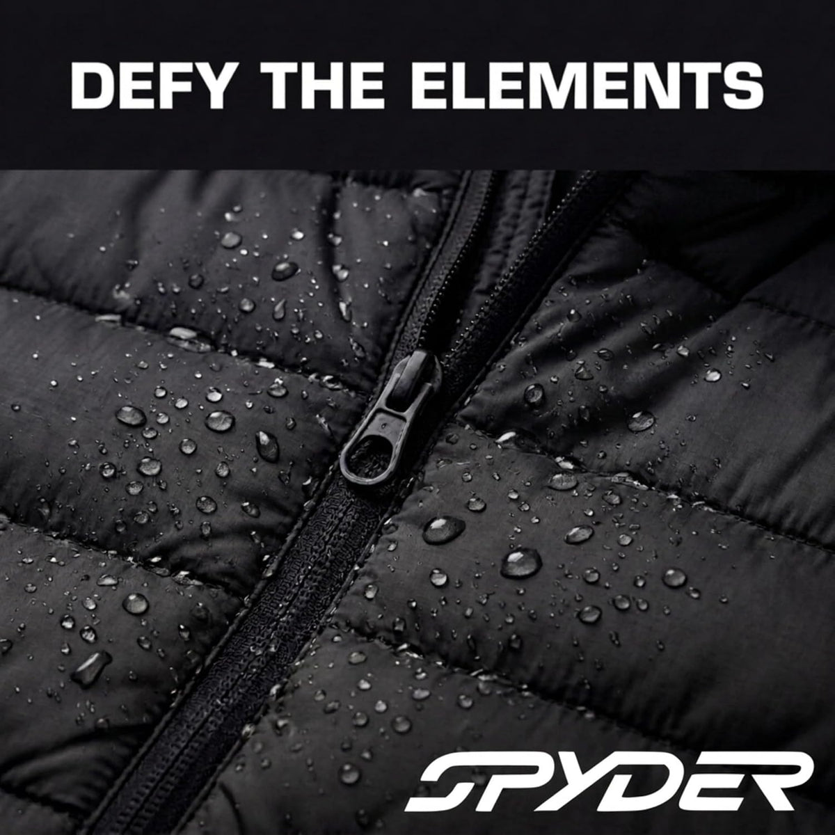 Spyder Puffer Jacket Men - Packable Lightweight Quilted Hooded Winter Coat