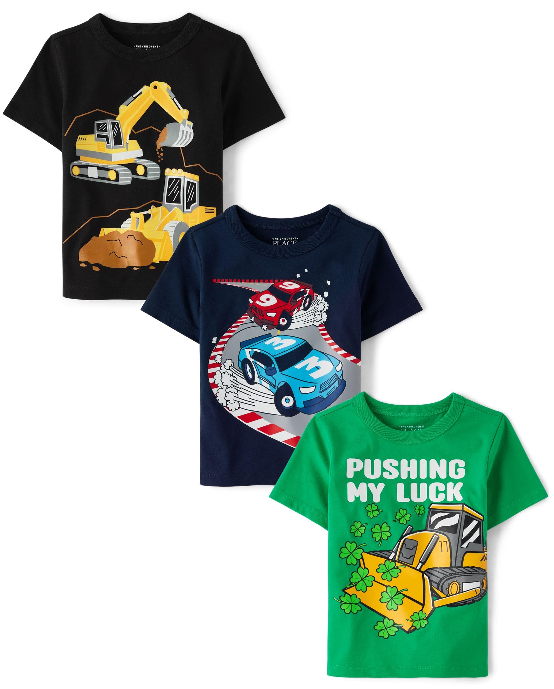 The Children's Place Baby Boys' Graphic T-Shirts (3-Pack)