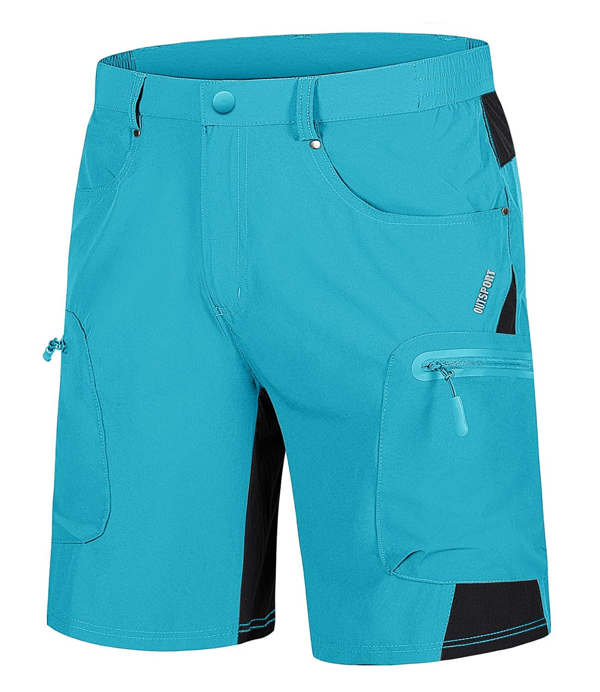 TACVASEN Men's Hiking Cargo Shorts 10" with Zipper Pockets Quick Dry Casual Stretch Golf Work Short Outdoor Summer