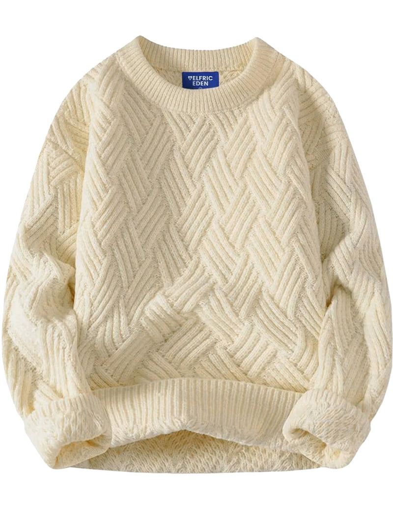 Aelfric Eden Vintage Oversized Sweaters Crewneck Knit Pullover Baggy Loose Casual Cable Sweater 2025 Fall Clothes-8