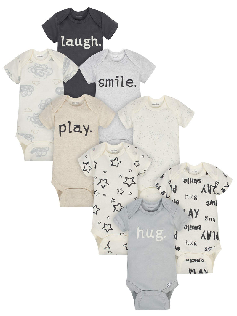 Onesies Brand unisex-baby 8-pack Short Sleeve Mix & Match Bodysuits