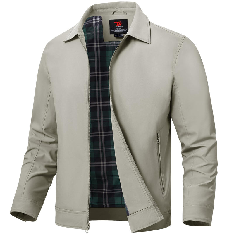 TBMPOY Mens Lightweight Jackets Light Windbreaker Full Zip Casual Work Jacket Golf Business Fall Track Coat with Pockets-61