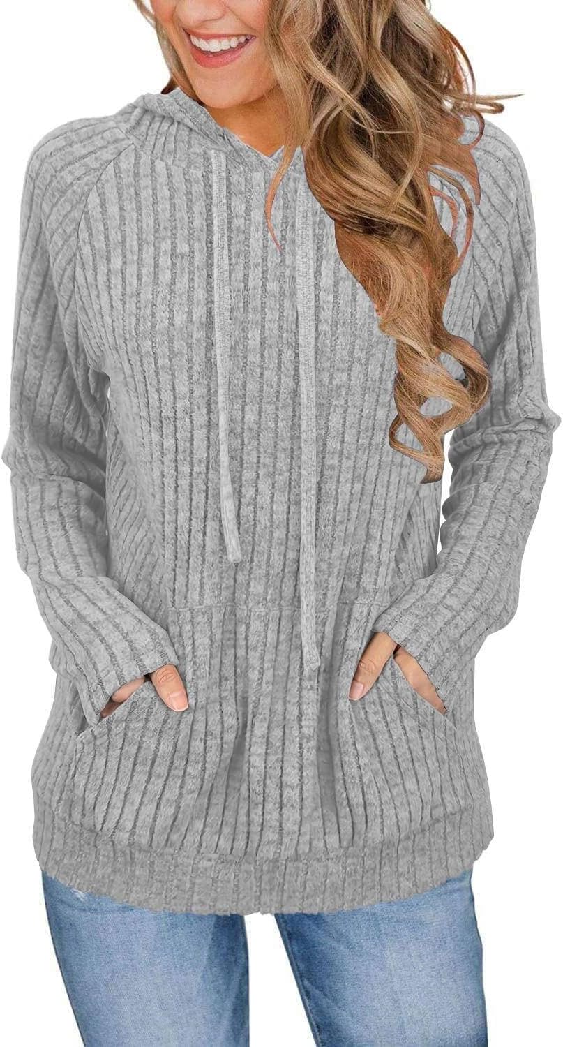 JomeDesign Sweaters for Women Long Sleeve Shirts Fashion Hoodies Pullover Sweatshirts Loose Casual Fall Tops-21