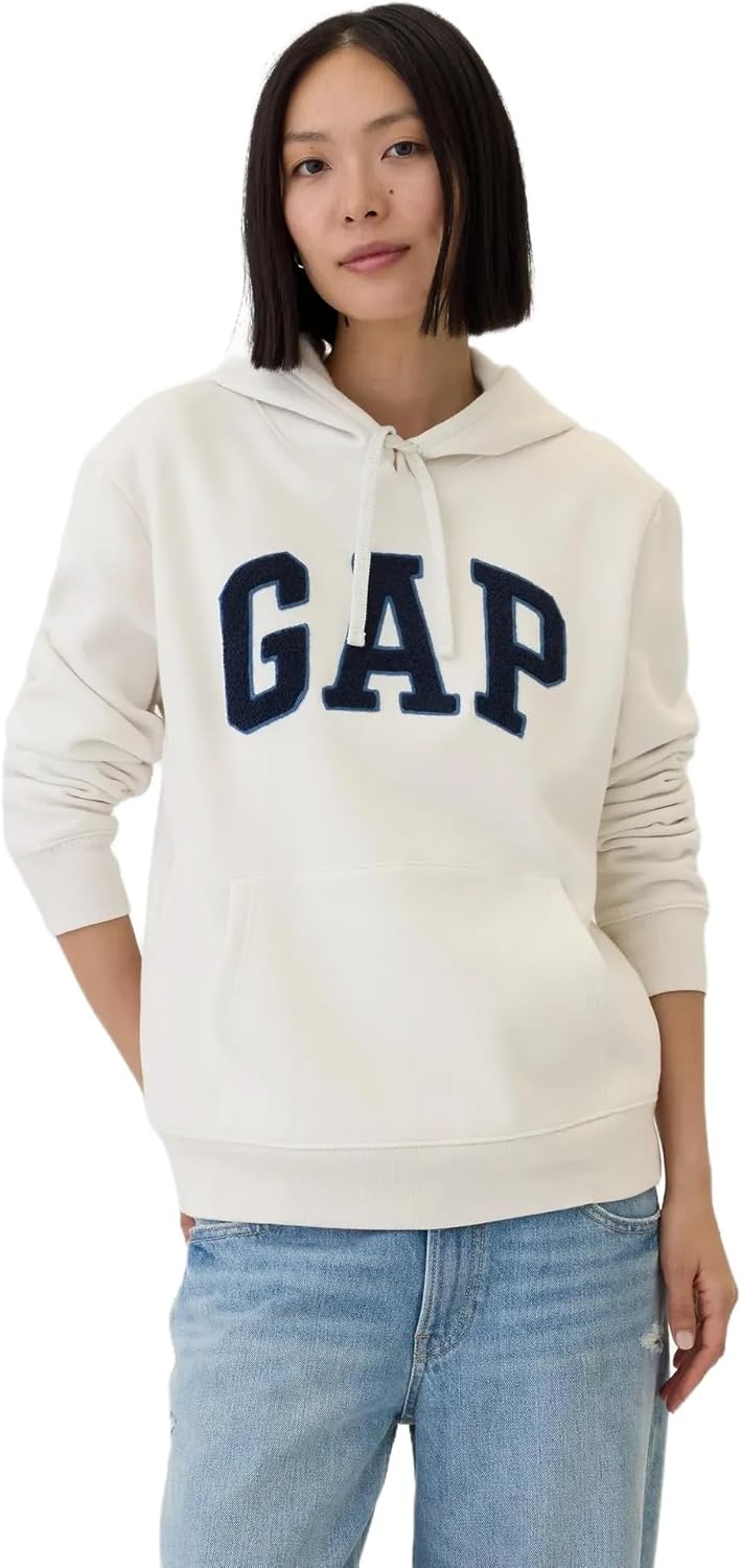 GAP Women's Logo Hoodie Hooded Pull-on Sweatshirt-50