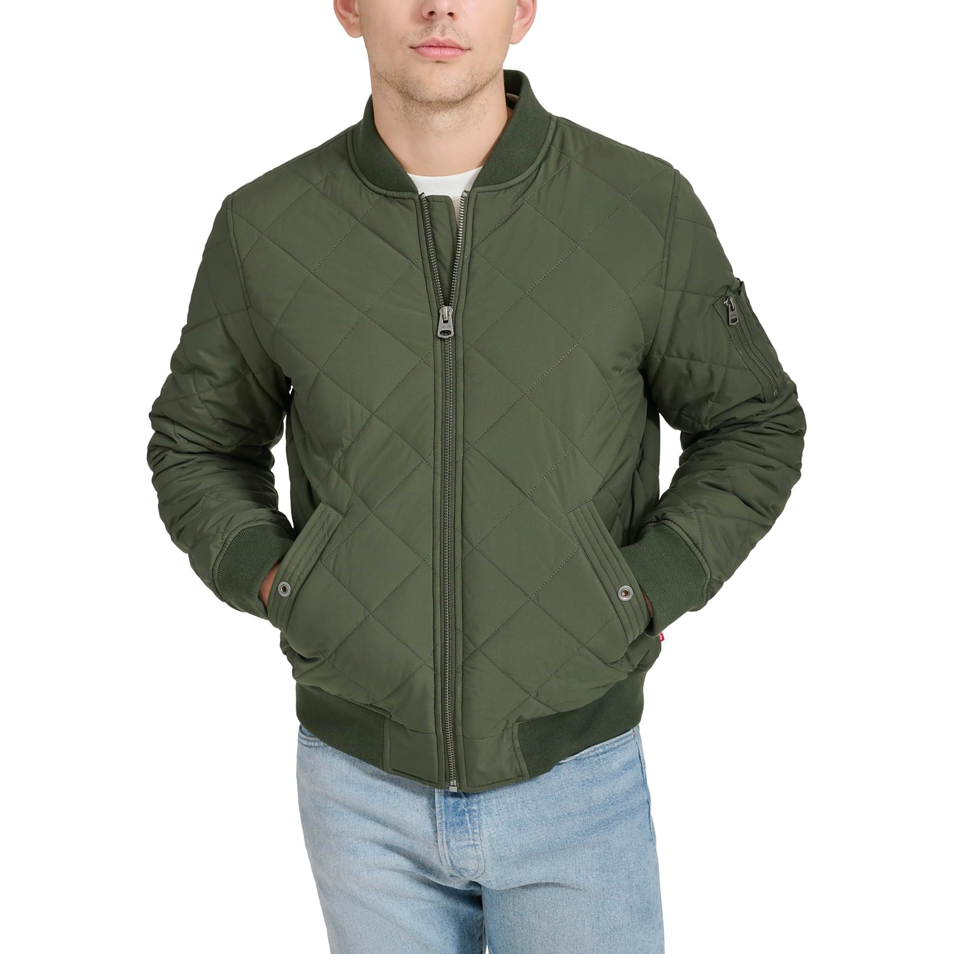 Levi's mens Diamond Quilted Bomber Jacket-72