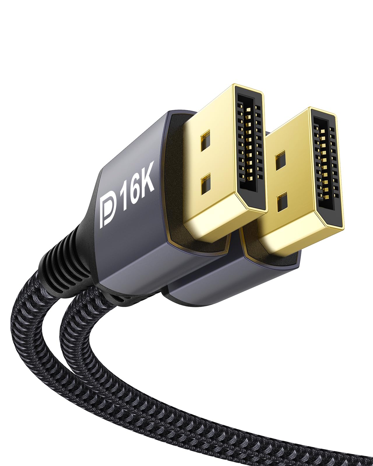 Stouchi VESA Certified DisplayPort 2.1 Cable 10FT/3M, 54Gbps UHBR13.5 [16K 8K 4K@240Hz] DP Cord, Support FreeSync G-Sync, DSC 1.2a, Snag-Free Connector for RTX 5090/4090, Gaming Monitor