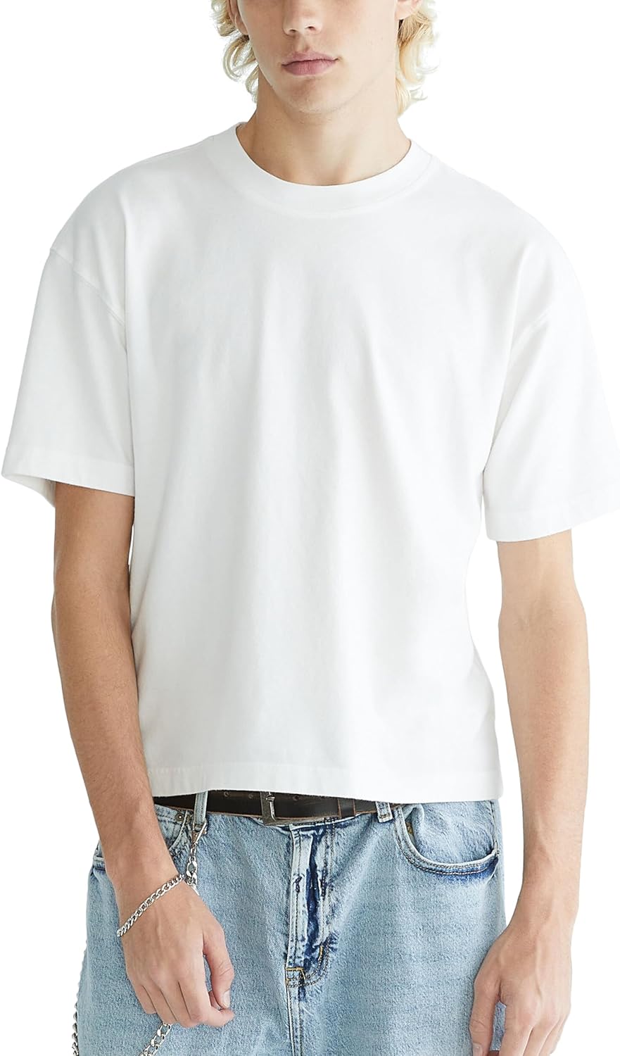 Aeropostale Men's Washed Boxy Fit Crew Tee