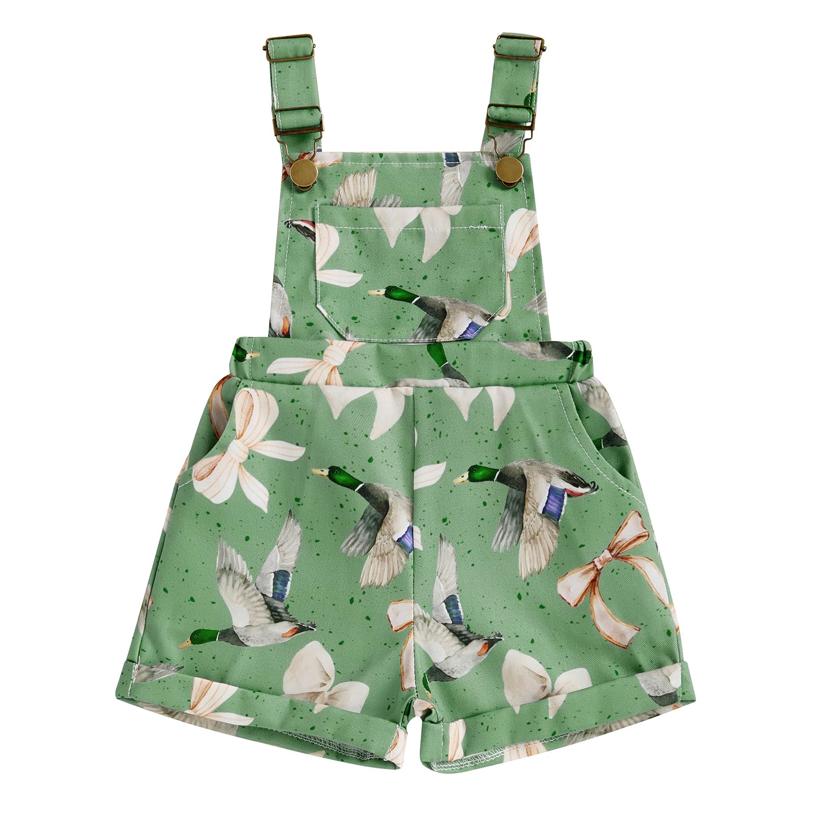 Ayalinggo St Patricks Baby Girl Boy Outfit Toddler St Patricks Lucky Clover Overalls Jeans Shorts Summer Clothes Clothing