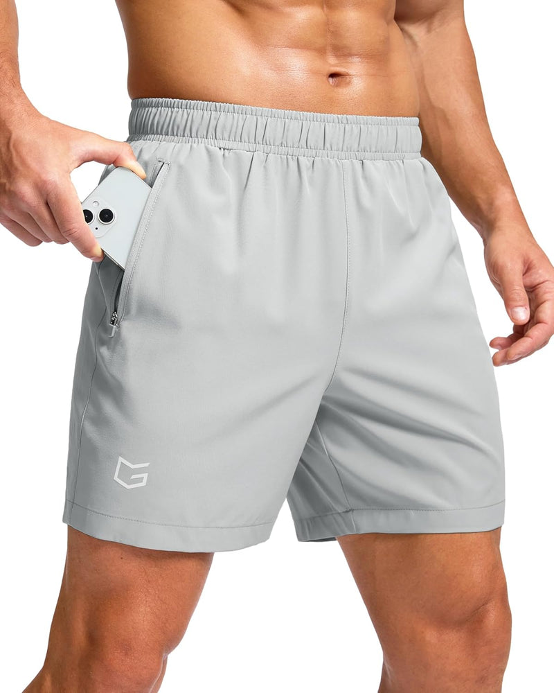 G Gradual Men's Athletic Running Shorts with Zipper Pockets Quick Dry 7"/ 5"/ 9" Workout Gym Shorts for Basketball Hiking-20