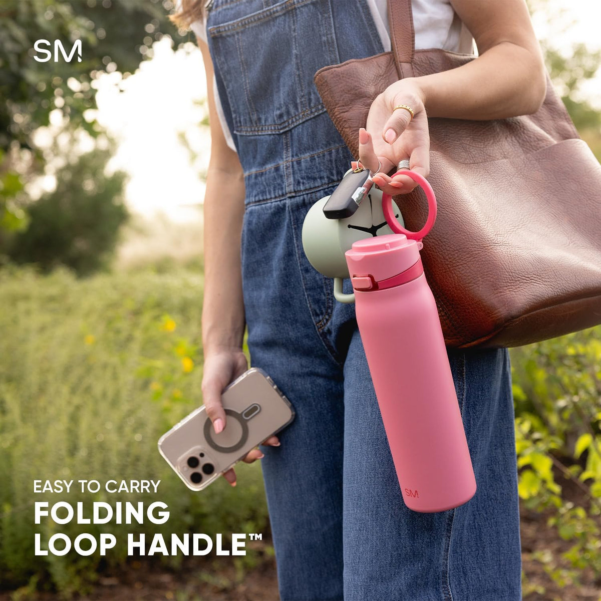 Simple Modern Water Bottle with Straw & Handle | 30oz | Tortoise