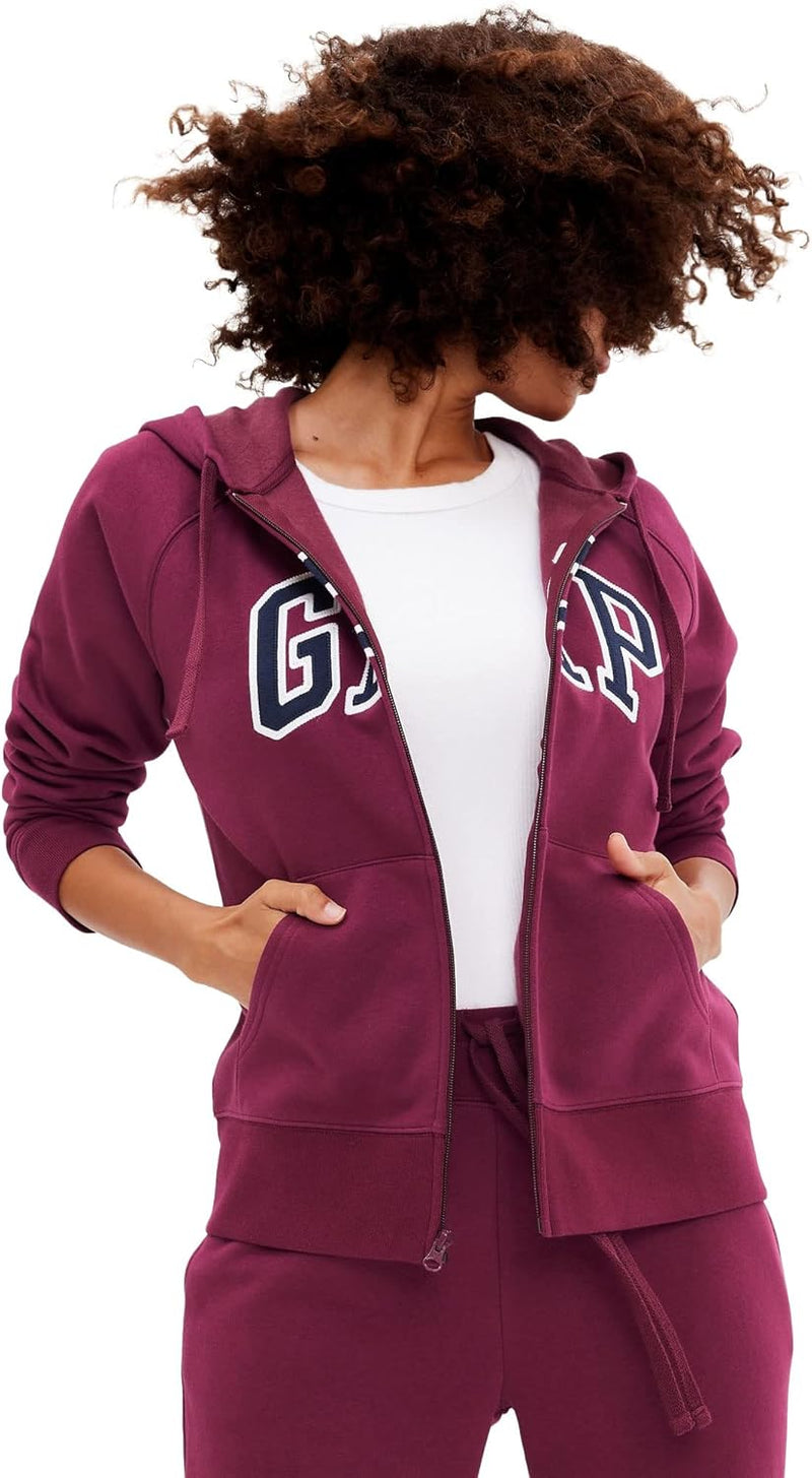 GAP womens Logo Hoodie Hooded Full Zip Sweatshirt-12