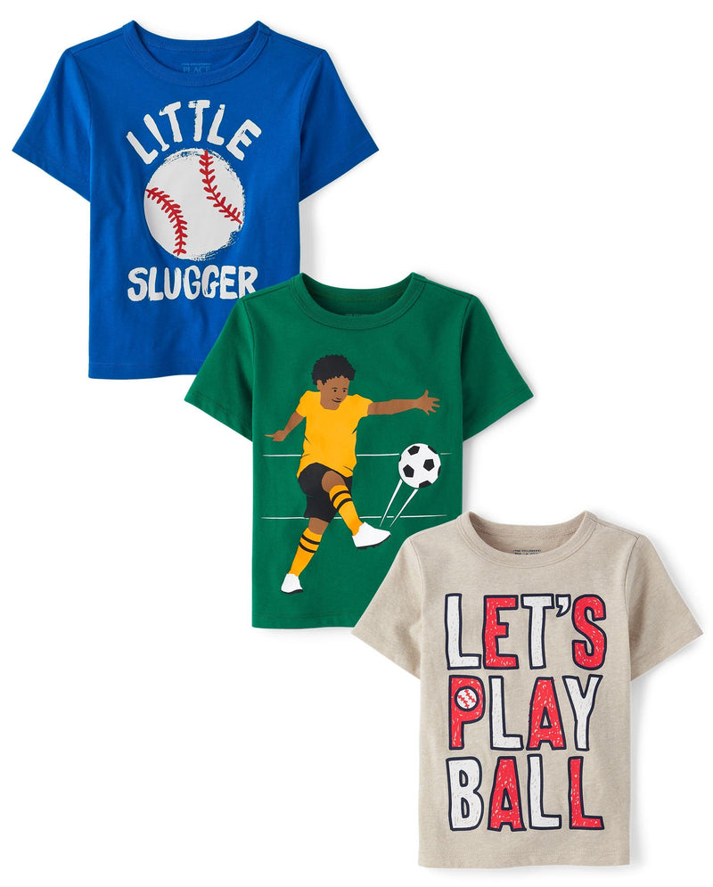 The Children's Place Baby Boys' Graphic T-Shirts (3-Pack)