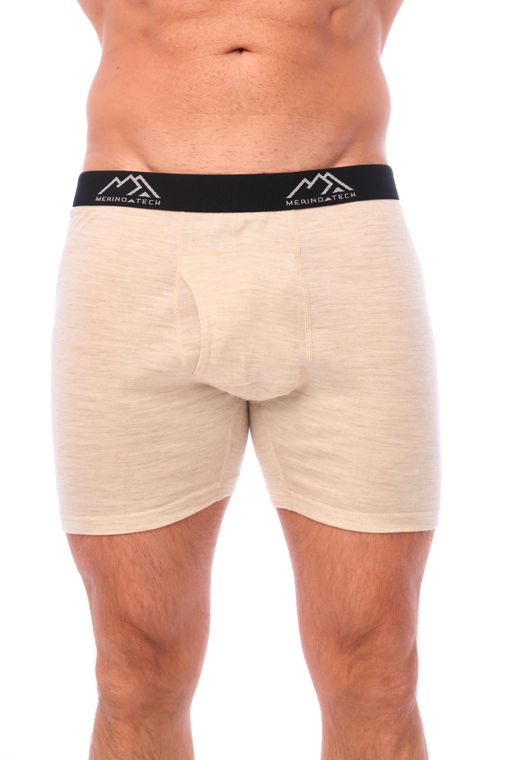 Merino.tech Merino Wool Underwear Mens - 100% Merino Wool Base Layer Boxer Briefs for Men-19