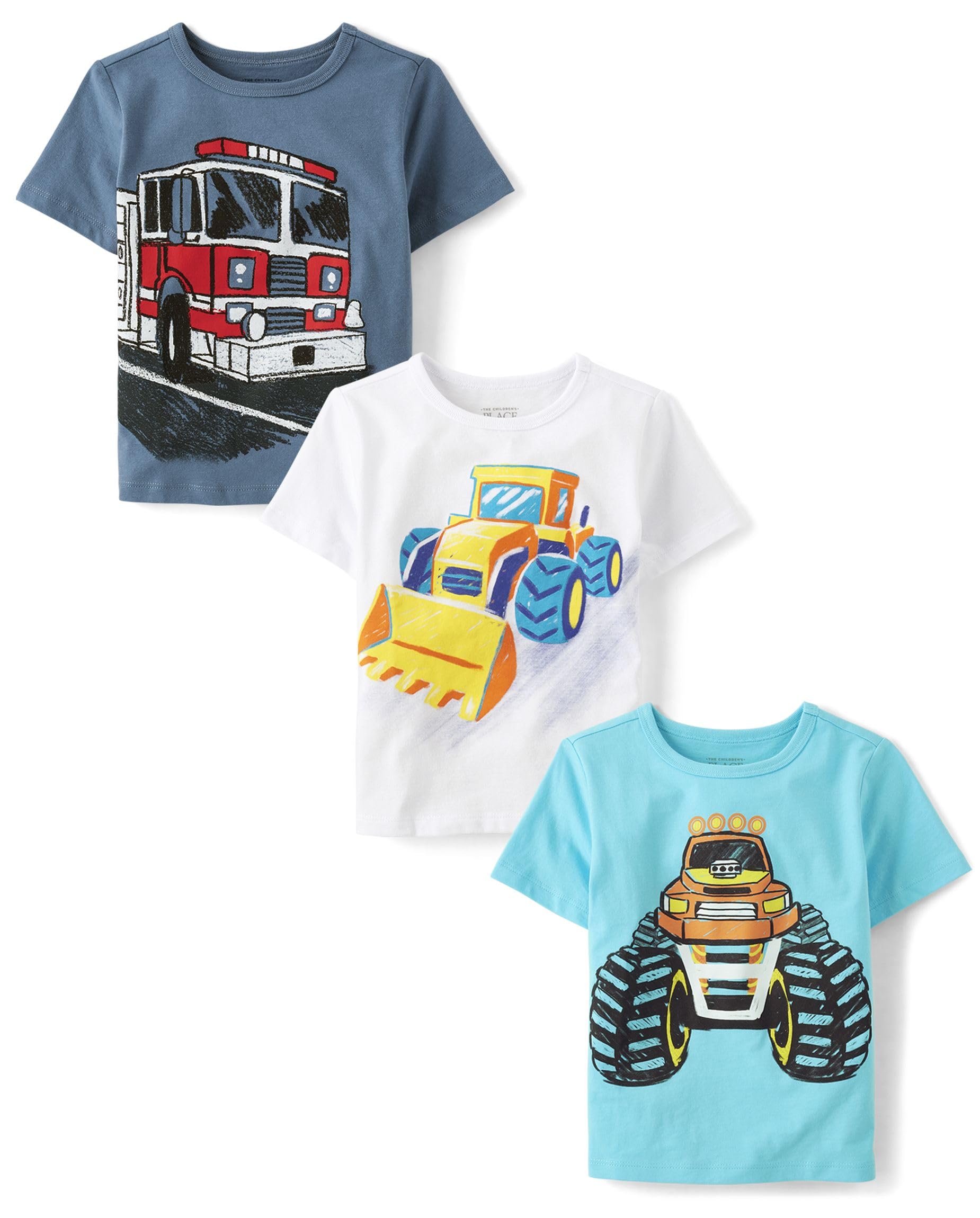 The Children's Place Baby Boys' Graphic T-Shirts (3-Pack)