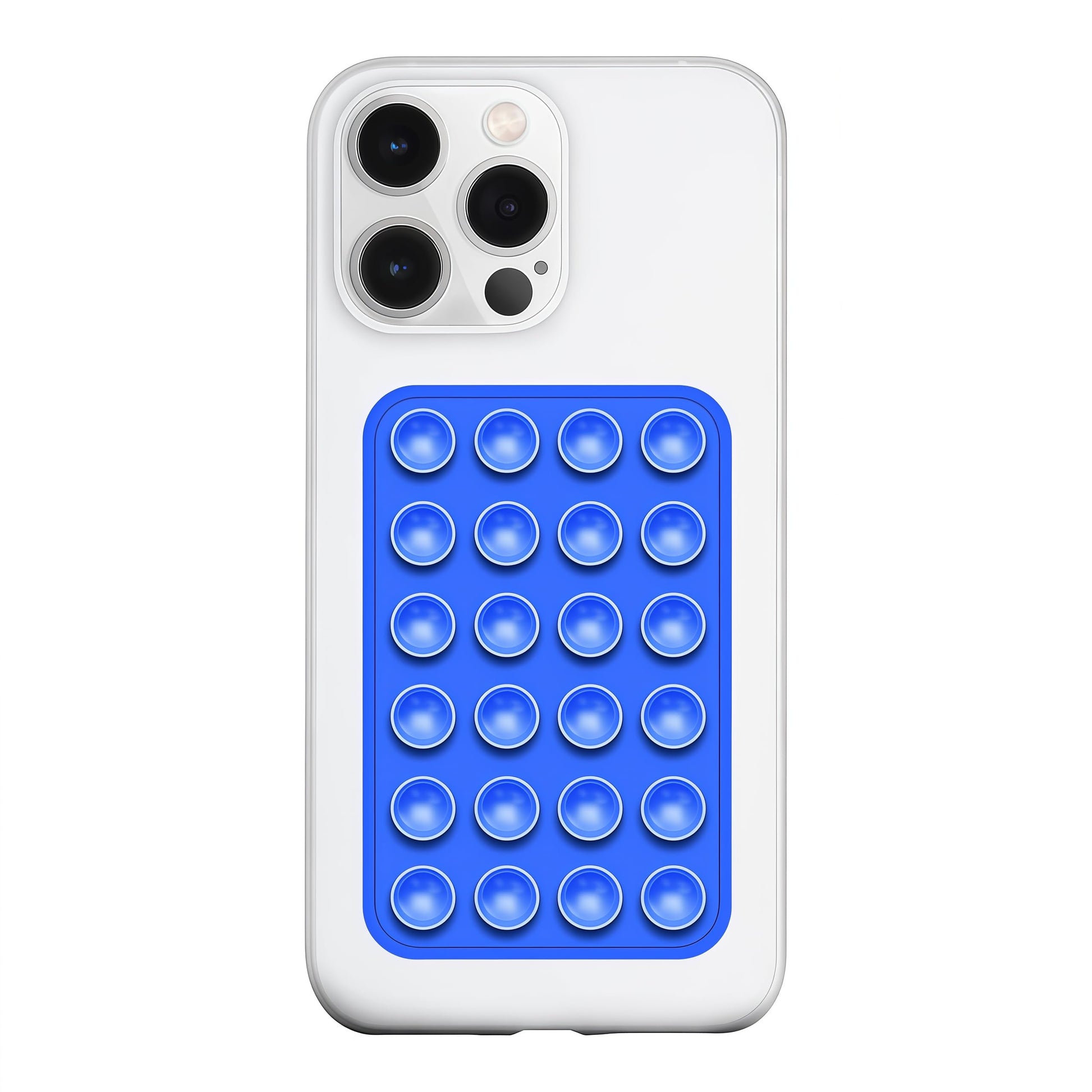 Silicone Suction Phone Case Mount, Silicon Adhesive Phone Accessory for Smartphones, Hands-Free Mirror Shower Phone Holder for Selfies, Tiktok Videos (Light Pink)