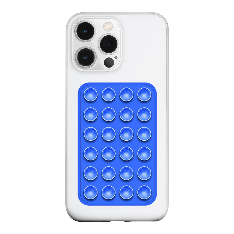 Silicone Suction Phone Case Mount, Silicon Adhesive Phone Accessory for Smartphones, Hands-Free Mirror Shower Phone Holder for Selfies, Tiktok Videos (Light Pink)