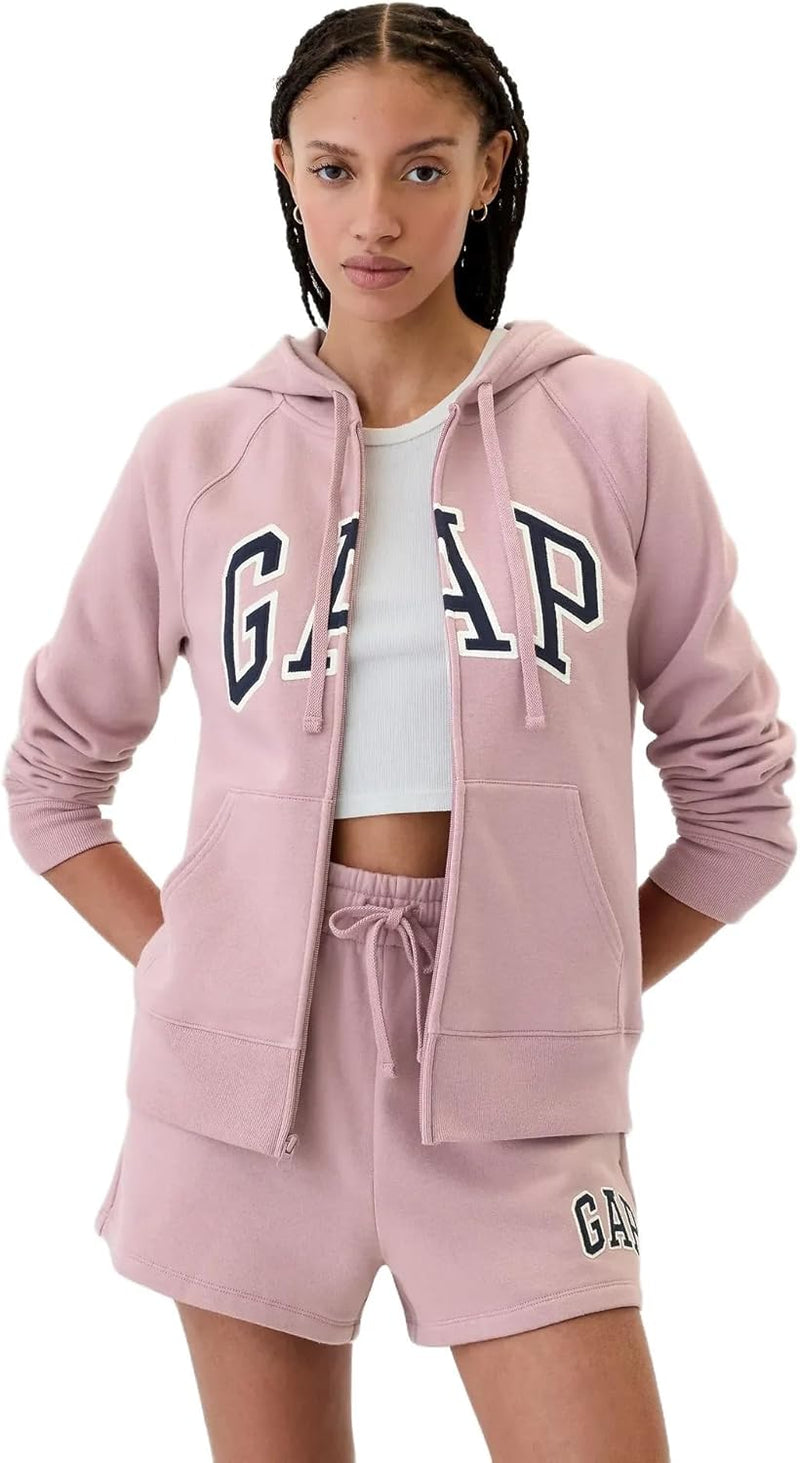 GAP womens Logo Hoodie Hooded Full Zip Sweatshirt-32
