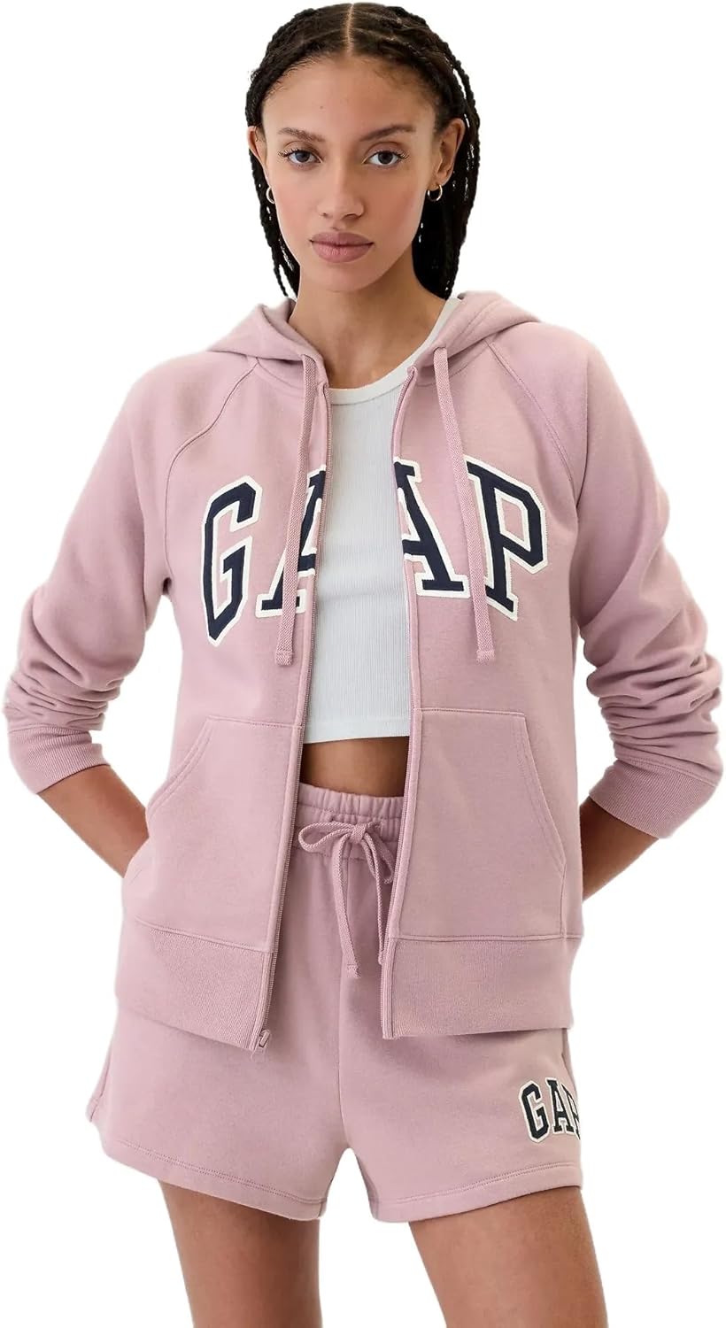 GAP womens Logo Hoodie Hooded Full Zip Sweatshirt-40