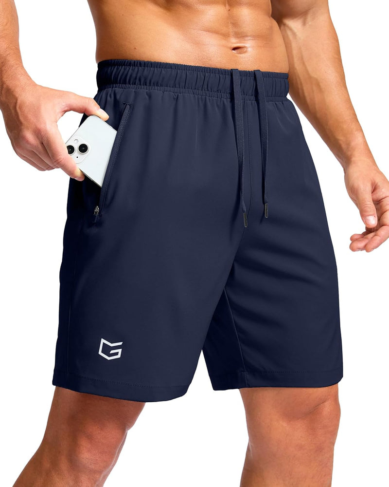 G Gradual Men's Athletic Running Shorts with Zipper Pockets Quick Dry 7"/ 5"/ 9" Workout Gym Shorts for Basketball Hiking-19