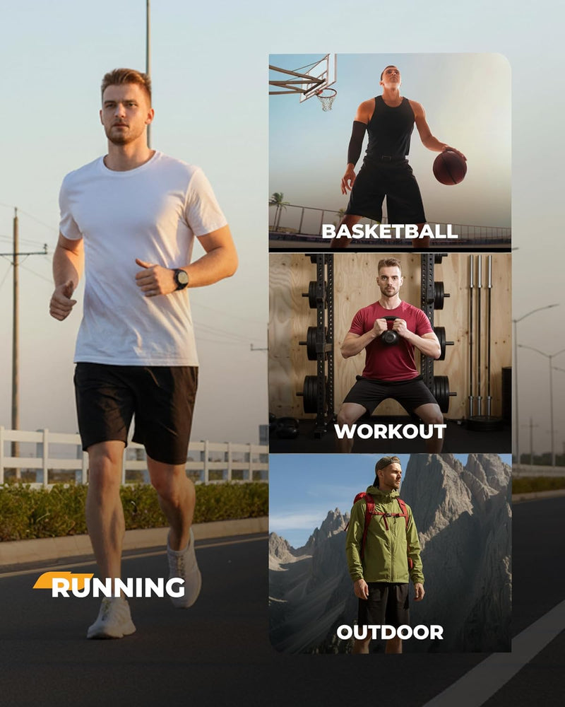 4 Pack Gym Mens Shorts - Basketball Athletic Shorts with Pockets Fitness Clothing Black Workout Quick Dry Shorts