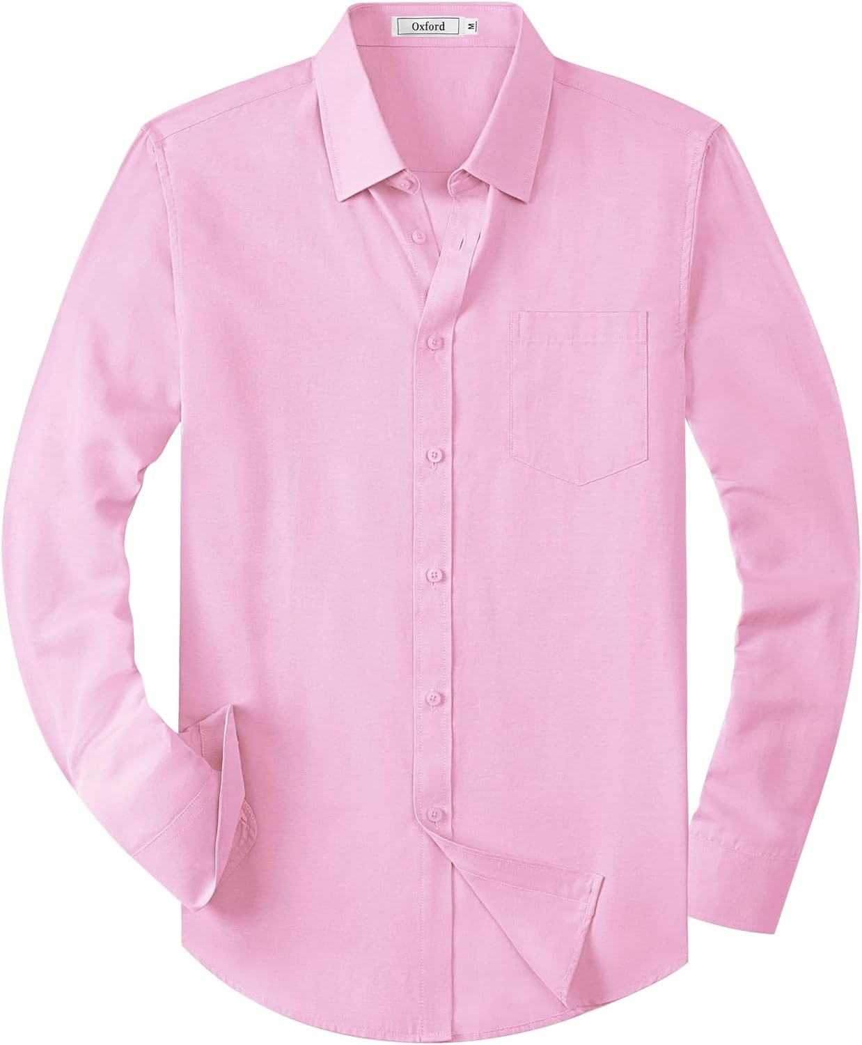 Mens Oxford Shirts Long Sleeve Business Casual Cotton Dress Shirt Wedding Dating Party Button Down Tops with Pocket-41