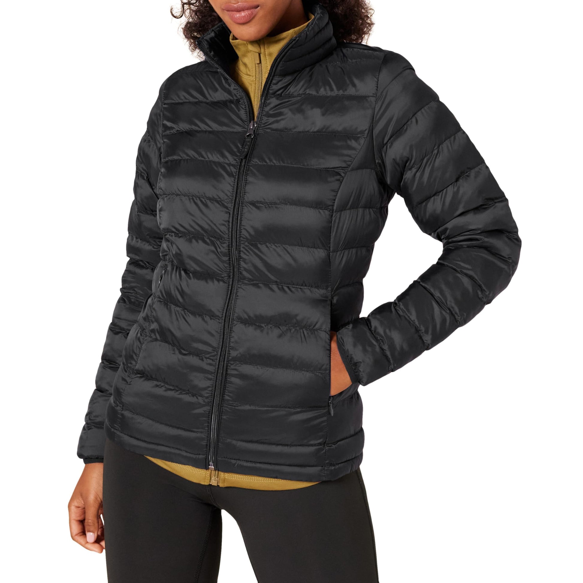 Amazon Essentials womens Lightweight Long-Sleeve Water-Resistant Packable Puffer Jacket (Available in Plus Size)-95