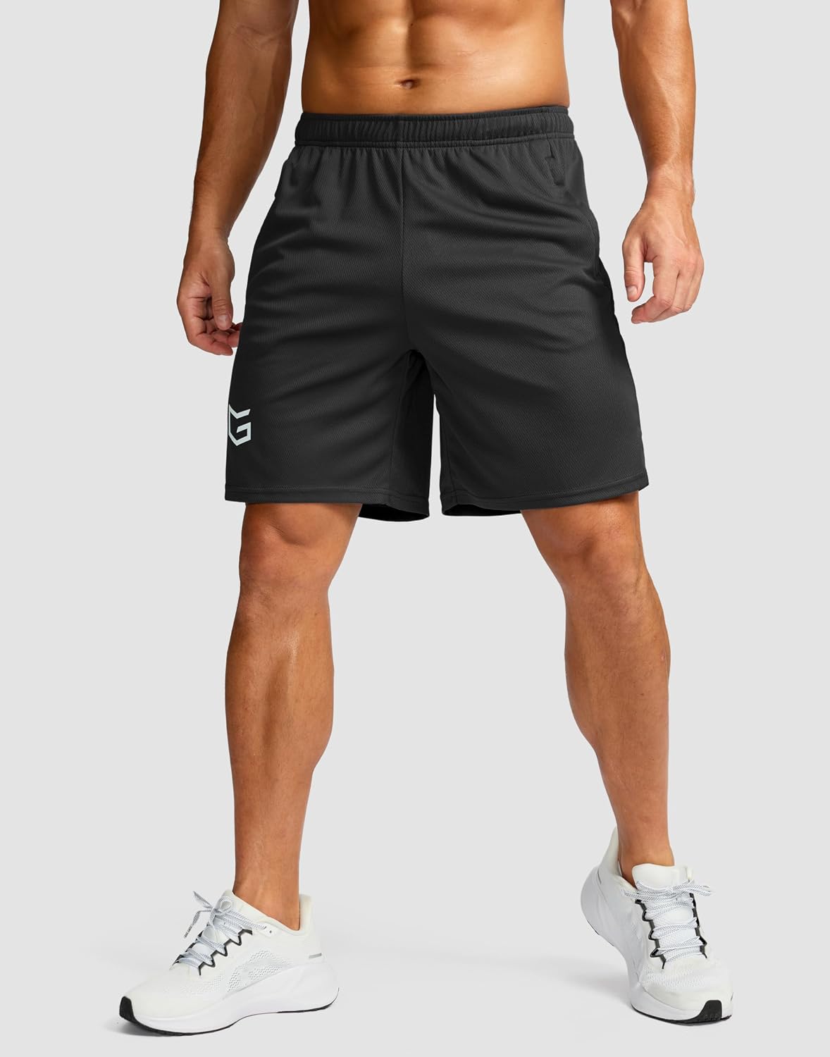 G Gradual Men's 5"/ 7"/ 9" Workout Running Shorts Quick Dry Lightweight Gym Shorts with Zip Pockets