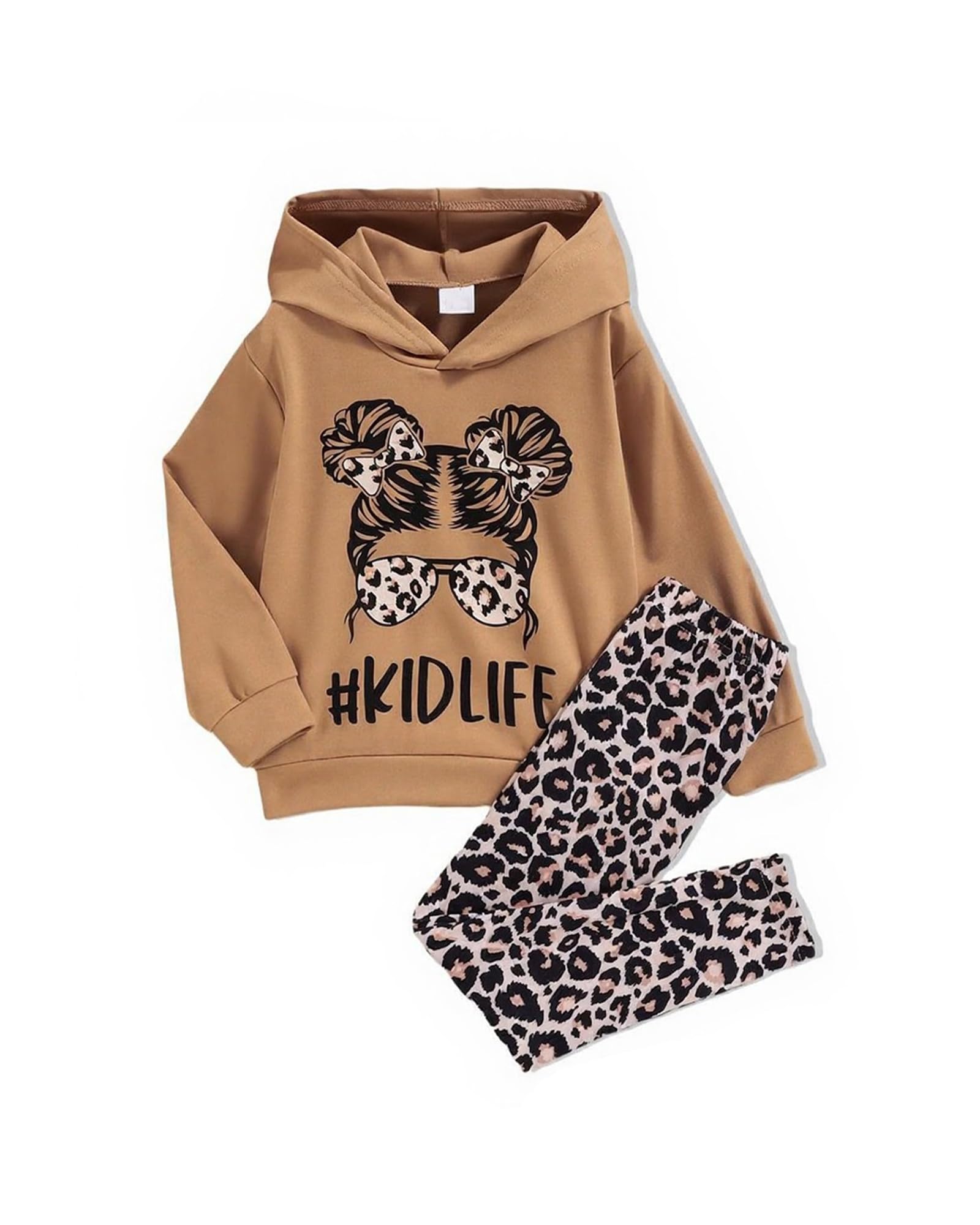 Girls Clothes Fall Girl Outfits 2Pcs Hoodie Pullover Sweatshirt+Pant+Leggings Winter Set for Size 4-8 Years Little Girls