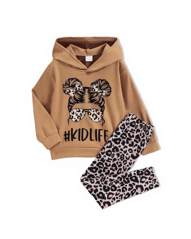 Girls Clothes Fall Girl Outfits 2Pcs Hoodie Pullover Sweatshirt+Pant+Leggings Winter Set for Size 4-8 Years Little Girls