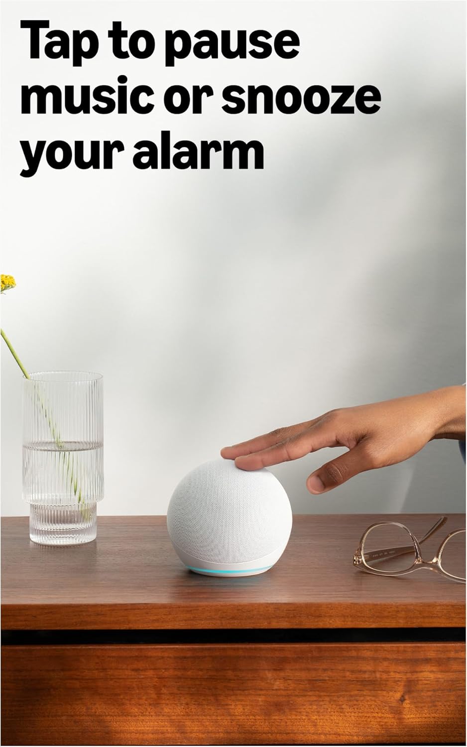 Amazon Echo Dot (newest model) - Vibrant sounding speaker, Designed for Alexa+, Great for bedrooms, dining rooms and offices, Glacier White