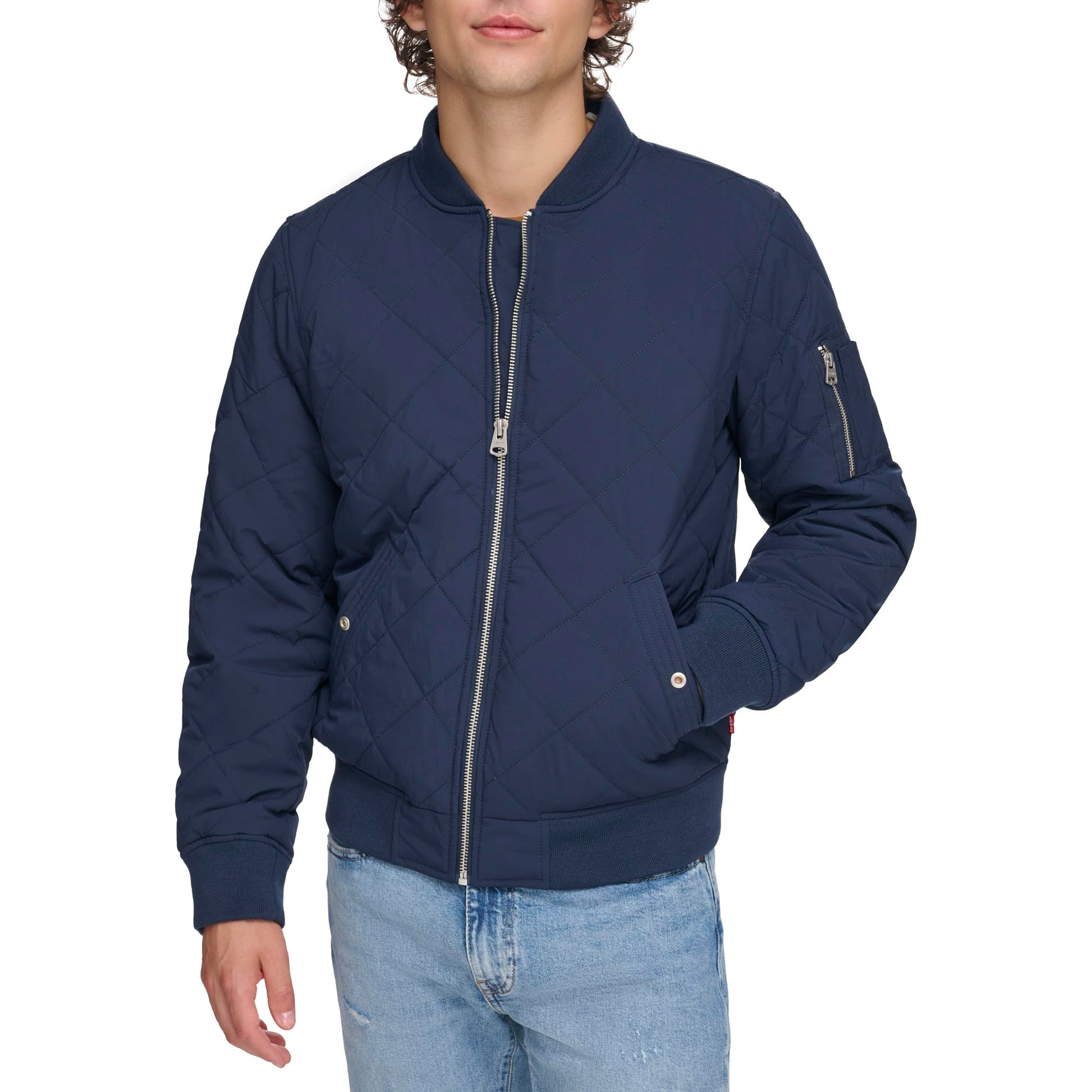 Levi's mens Diamond Quilted Bomber Jacket-15