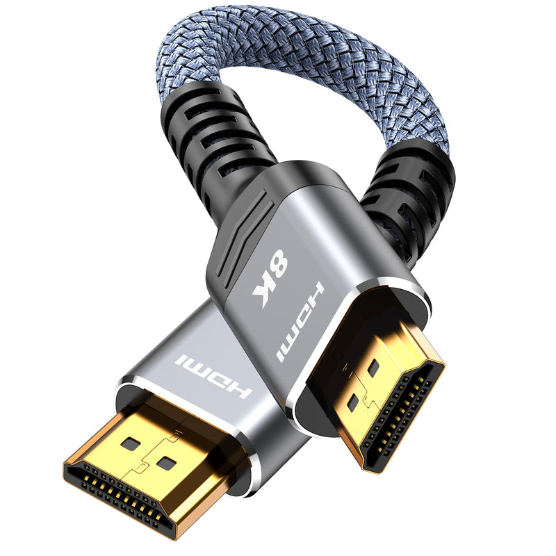 HDMI Cable 6.6 ft, Highwings 4K HDMI 2.0 Cord with High-Speed No Flickering, Nylon Braided & Gold-Plated Connectors, HDR, Ethernet, ARC, 3D, HDCP 2.2, Compatible with 4K TVs, Monitor, Streaming Device