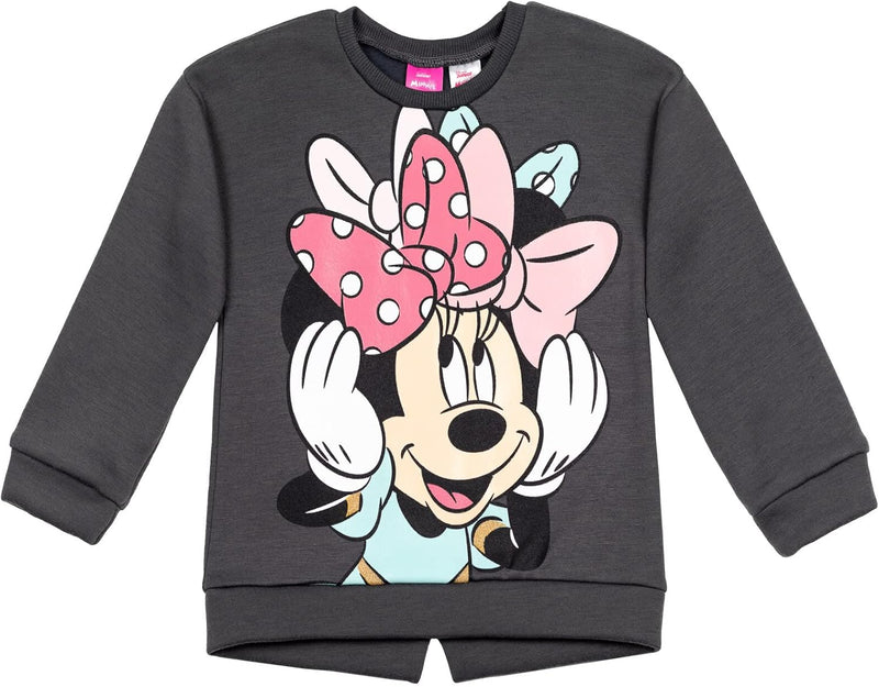 Disney Minnie Mouse Fleece Sweatshirt and Pants Outfit Set Newborn to Big Kid Sizes (Newborn - 14-16)
