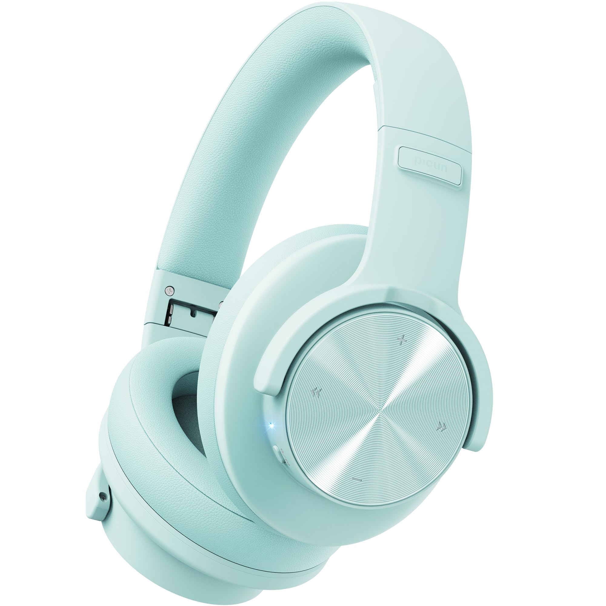Picun B8 Bluetooth Headphones, 120H Playtime Headphone Wireless Bluetooth with 3 EQ Modes, Low Latency, Hands-Free Calls, Over Ear Headphones for Travel Home Office Cellphone PC Black