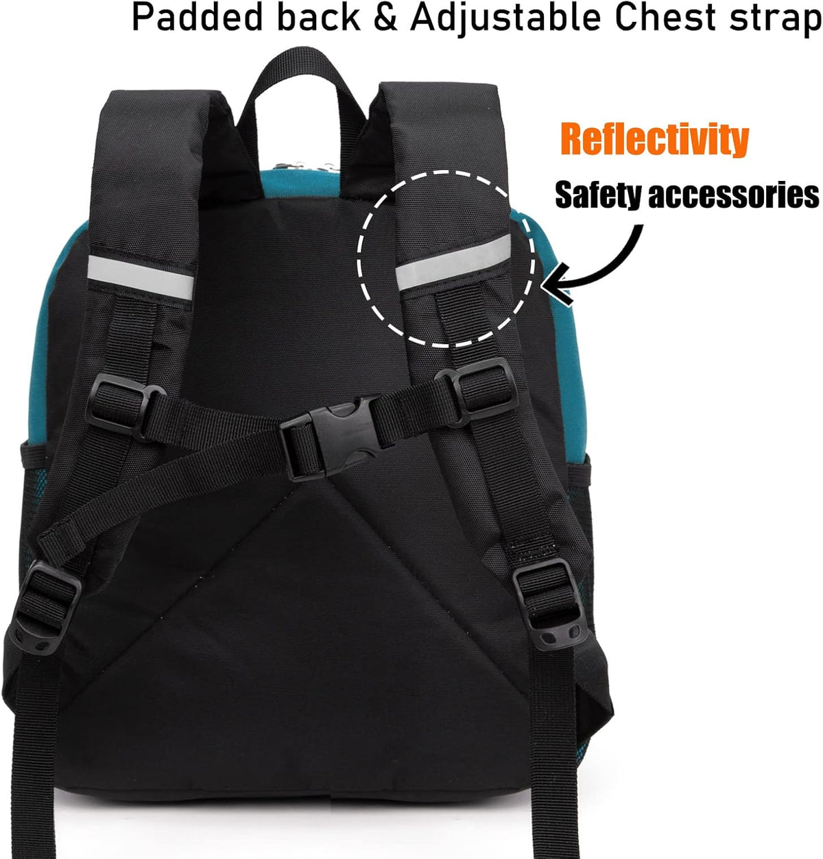 Toddler Kids Backpack for Boys or Girls, Green Blue, 12 Inch