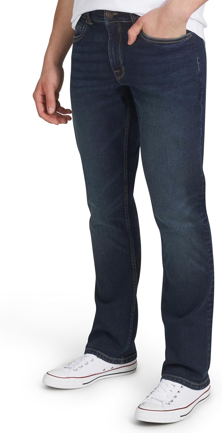 Quiksilver Men's 5 Pocket Straight Fit Stretch Waist Denim Jeans-24