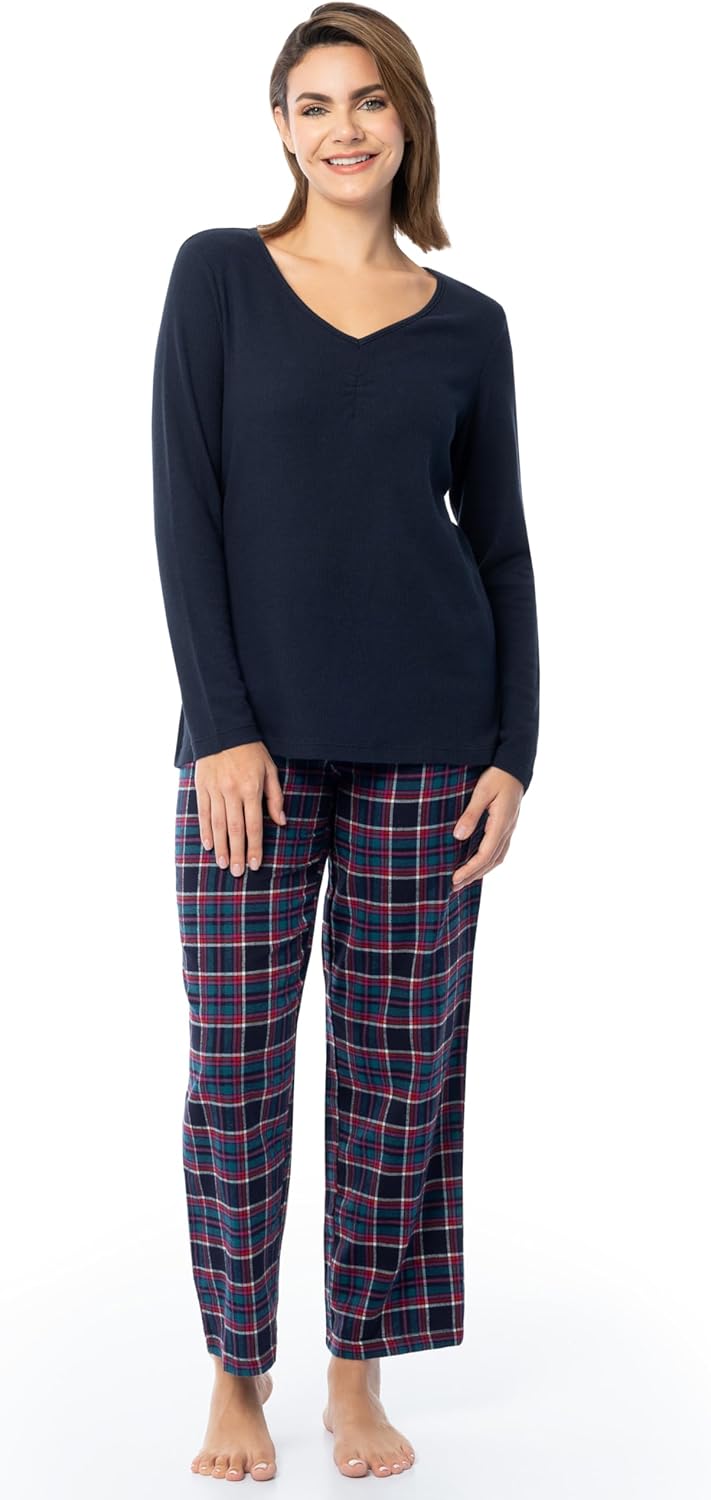 Fruit of the Loom Women's Waffle V-Neck Top-54